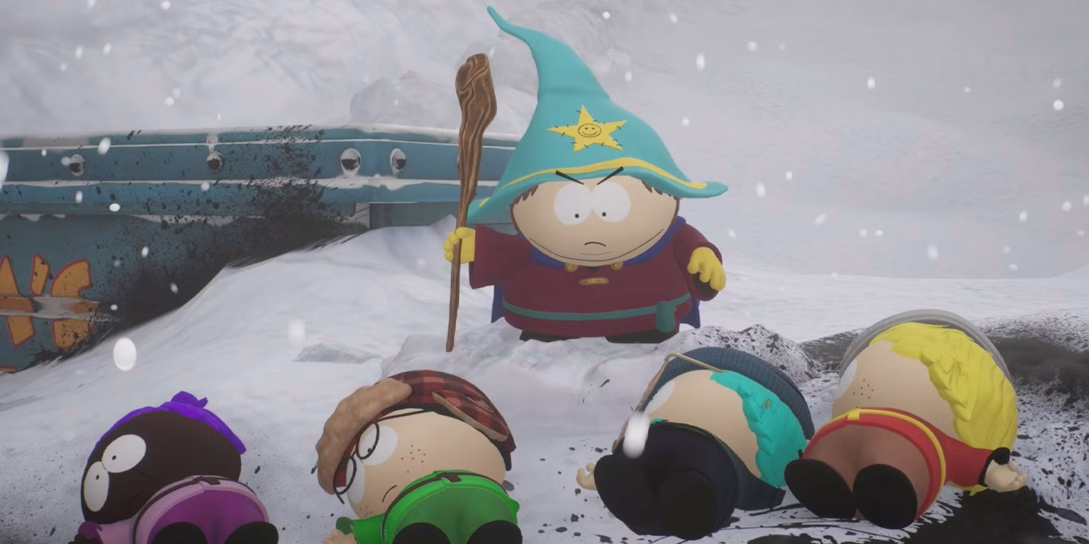 south park snow day cartman standing over fallen kids cropped | Popped