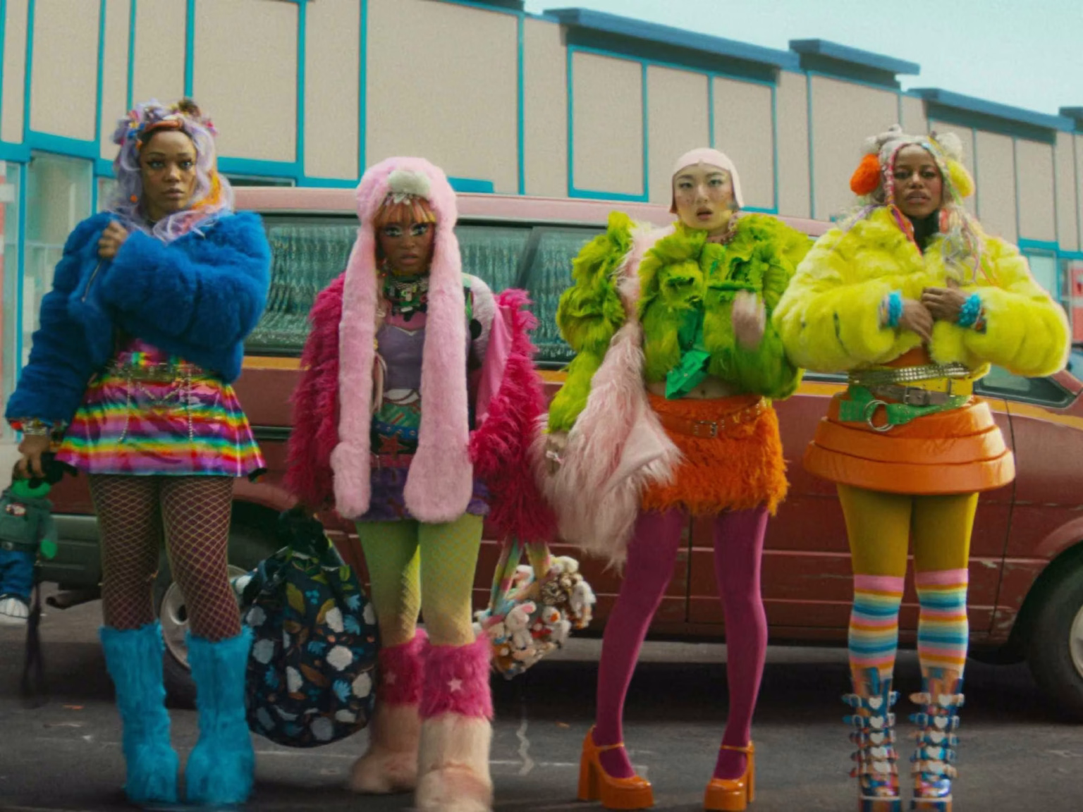 naomi ackie keke palmer poppy liu and taylour paige in i love boosters | Popped